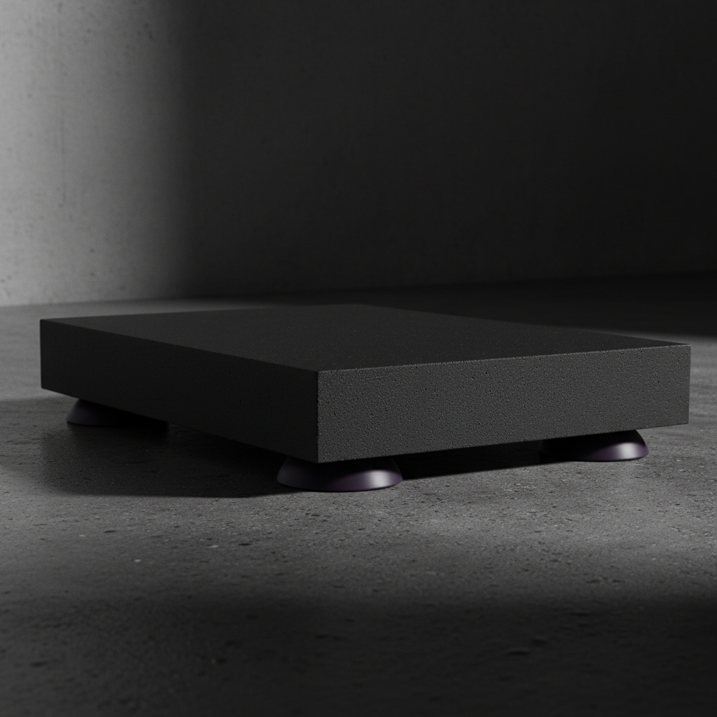 Plateforme Isolation · élastomère viscoélastique 40mm
